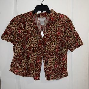Vintage short sleeve button up